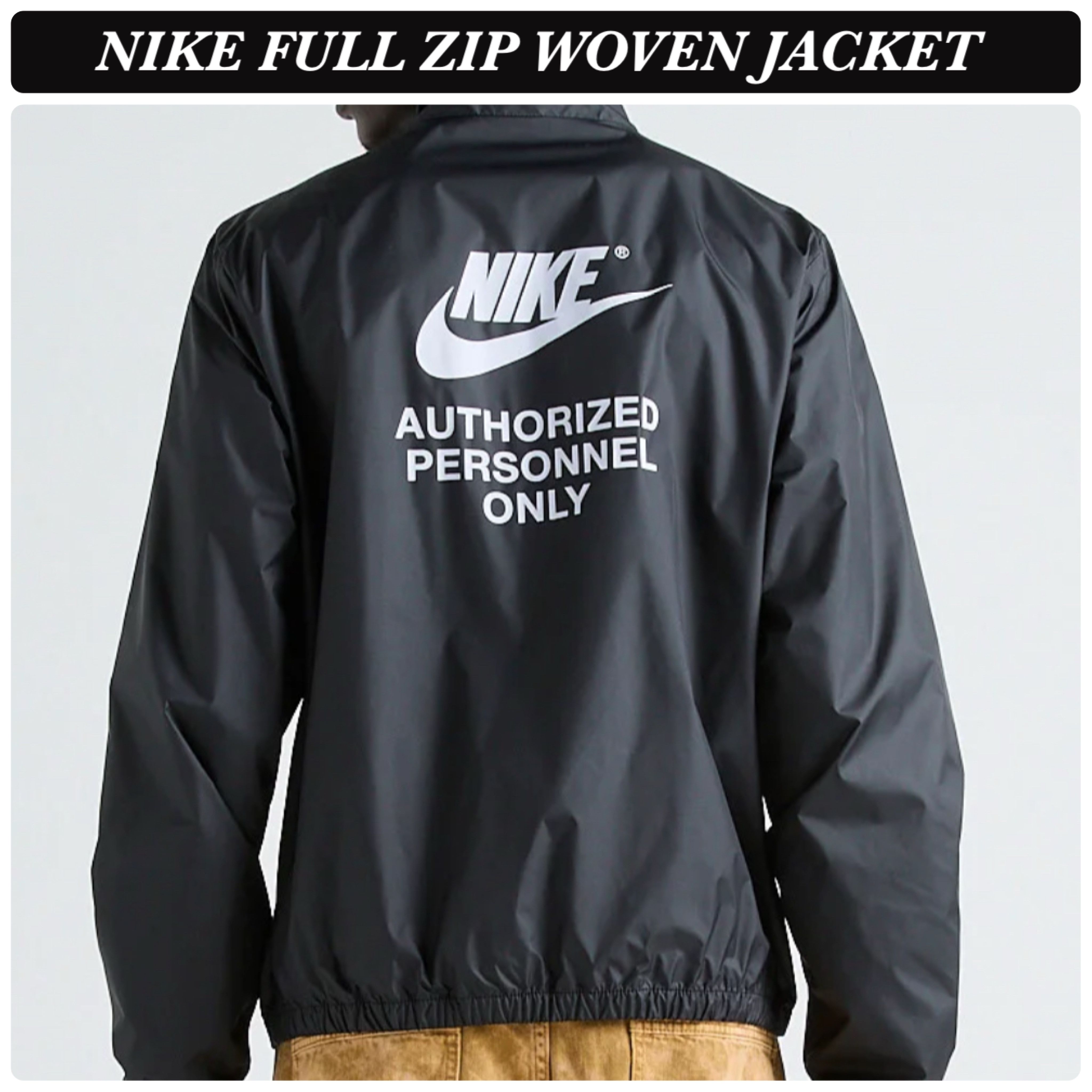 NIKE WOVEN JACKET◇ナイキ フルジップ ナイロン ジャケット