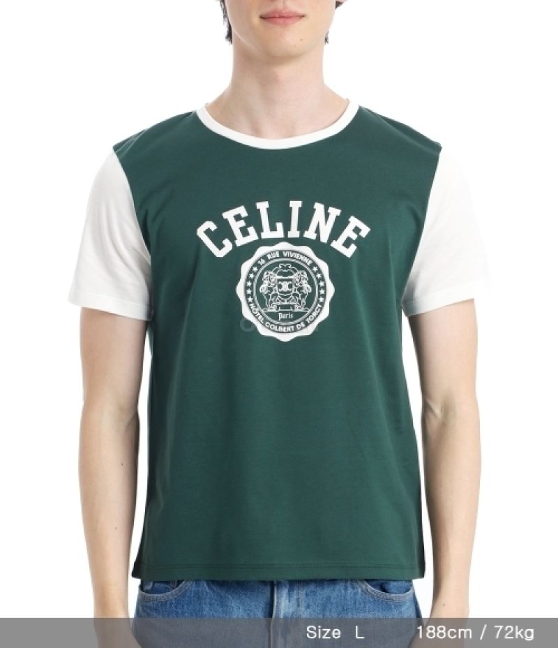 魅力の IN T-SHIRT REGULAR (BLASON CELINE｜ COTTON (RX04B JERSEY トップス