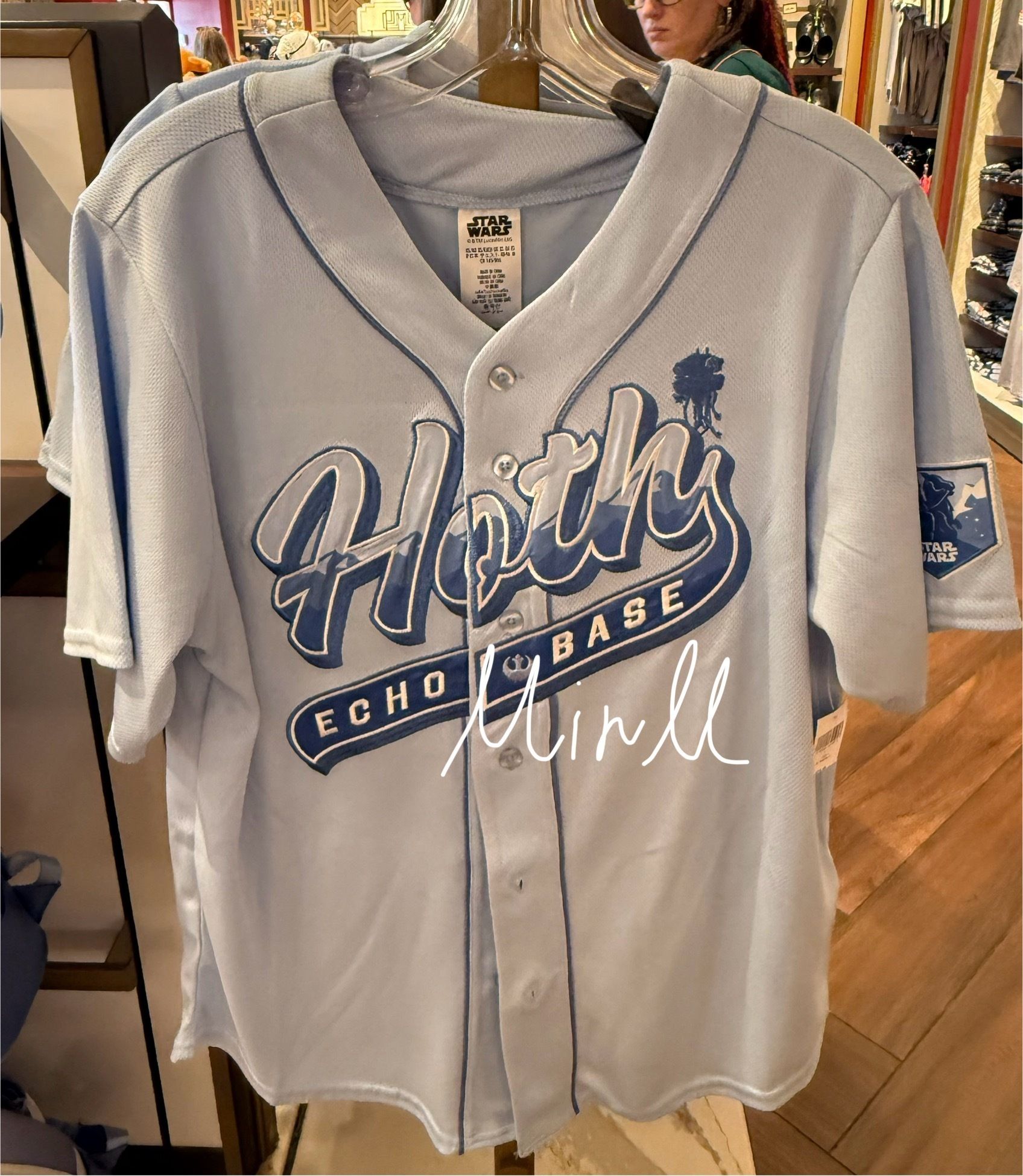 【Disney】US Disney Parks Star Wars Hoth スポーツジャージー Hoth Echo Base Baseball Shirt for Adults – Star Wars: The