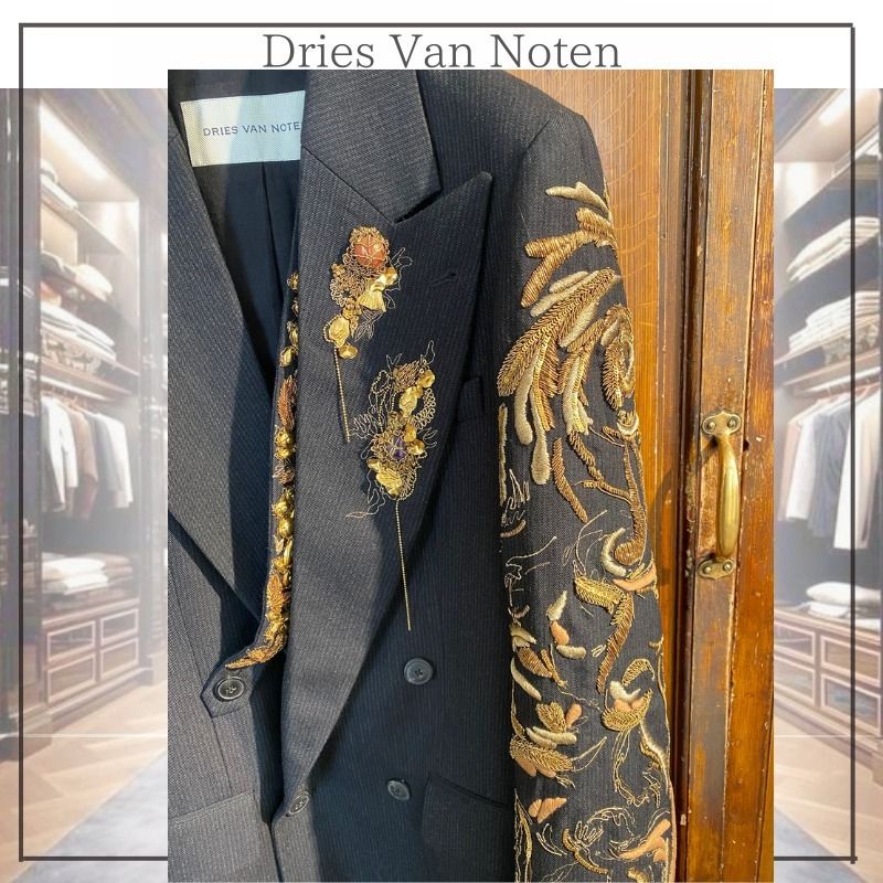 ラストコレクション】DriesVanNoten 刺繍コート 25SS (Dries Van