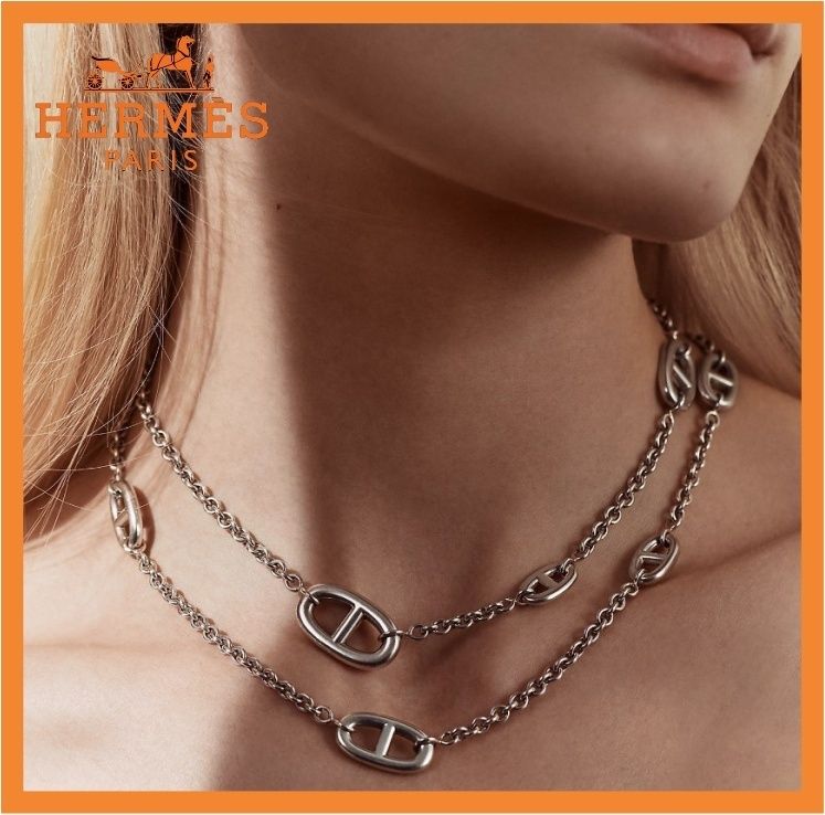高級感溢れる♪【HERMES】 ファランドールロングネックレス 80