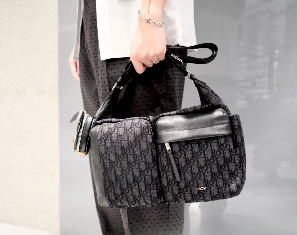 実用的♪】DIOR☆Rider ソフト ホーボーバッグ ミディアム (Dior
