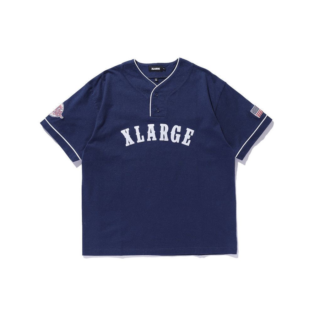 XLARGE ベースボール 半袖Tシャツ スポーティーなユニフォーム風