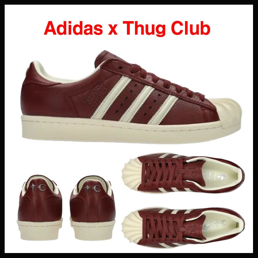 【Adidas x Thug Club】Vintage Collegiate Burgundy コラボ ADIDAS X THUG CLUB】SUPERSTAR VINTAGE COLLEGIATE BURGUNDY