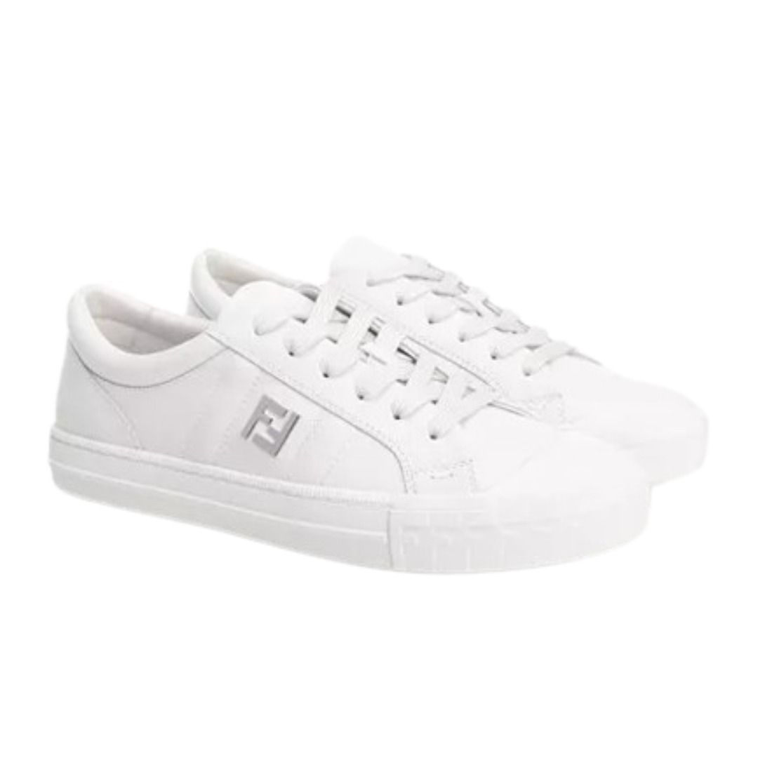 FENDI ♪ ドミノ レザースニーカー 7E1706NA7 Fendi Domino Men's Sneakers 7E1706 NA7 F0QA1 136077193 | eBay