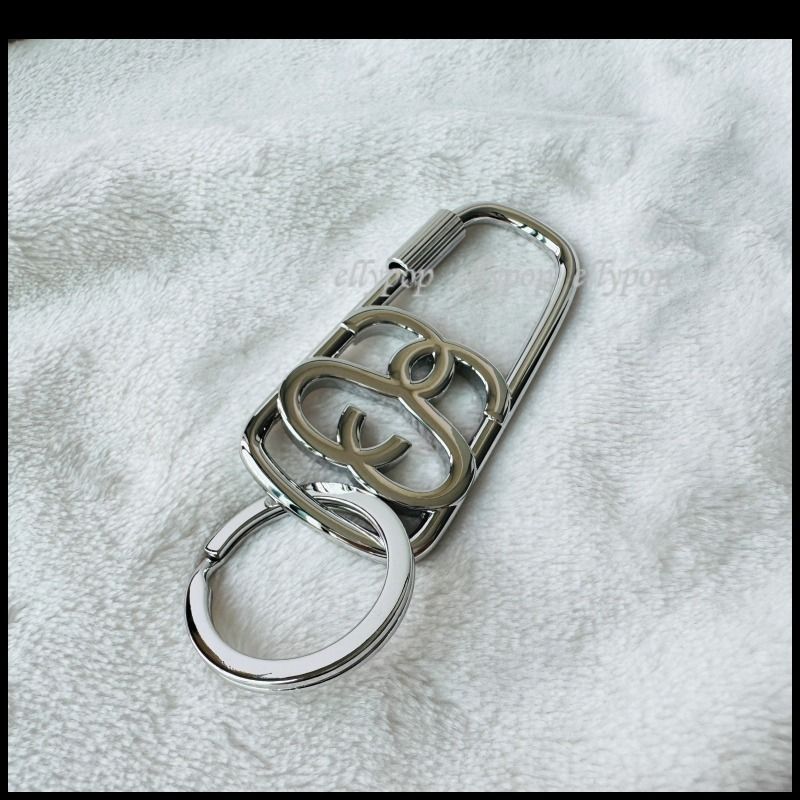 Stussy SS Link Twist Carabiner Brushed Nickel ステューシー