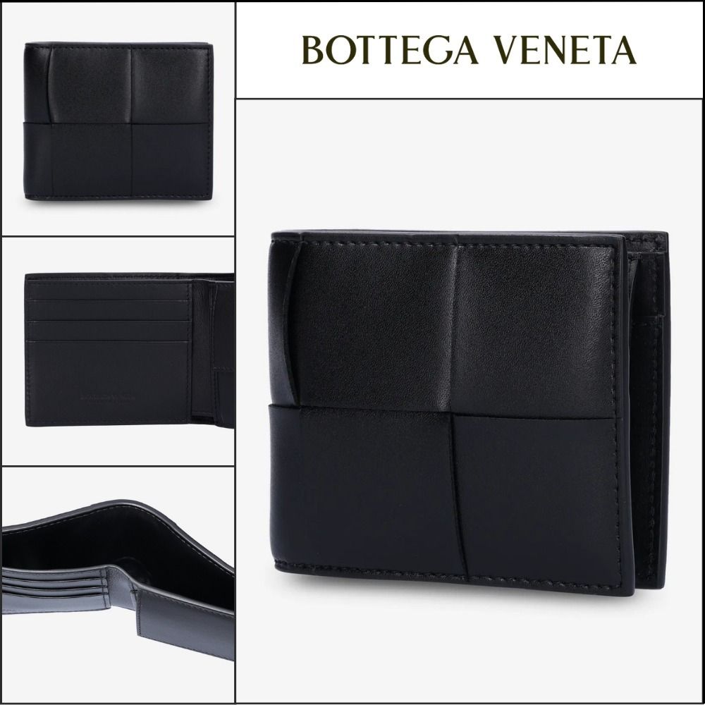 BOTTEGA VENETA】Cassette Bi-Fold Wallet Black (BOTTEGA