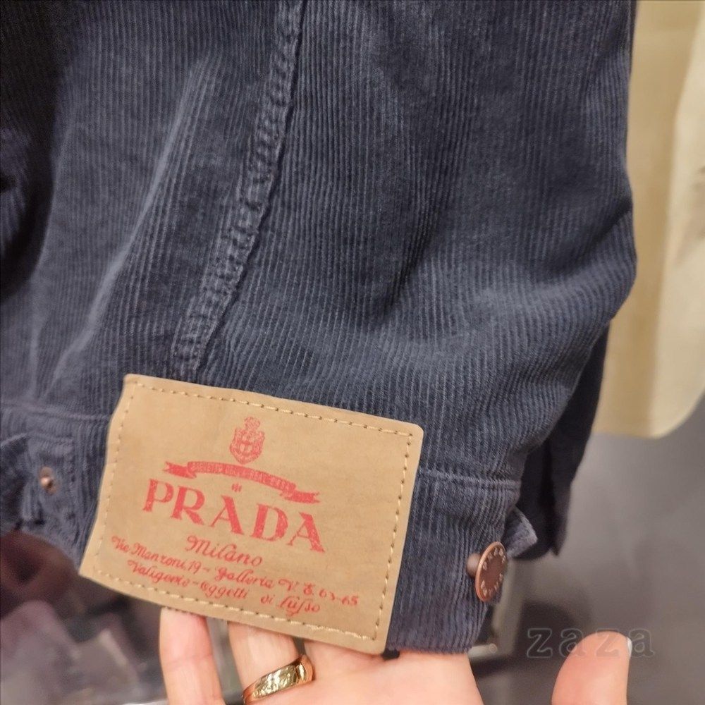 【VIPセール】PRADA 早い者勝ちセール！MEN ブルゾン GEB257 日本未入荷【PRADA】シェブロンデニム ブルゾンジャケット