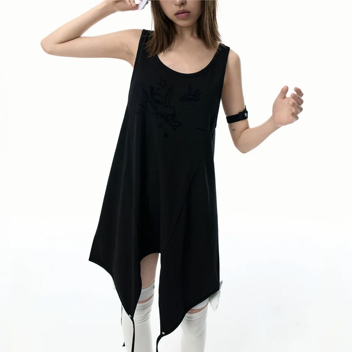 OJOS】23FW☆ Hoodie Bolero Maxi 2-Piece Dress (ojos