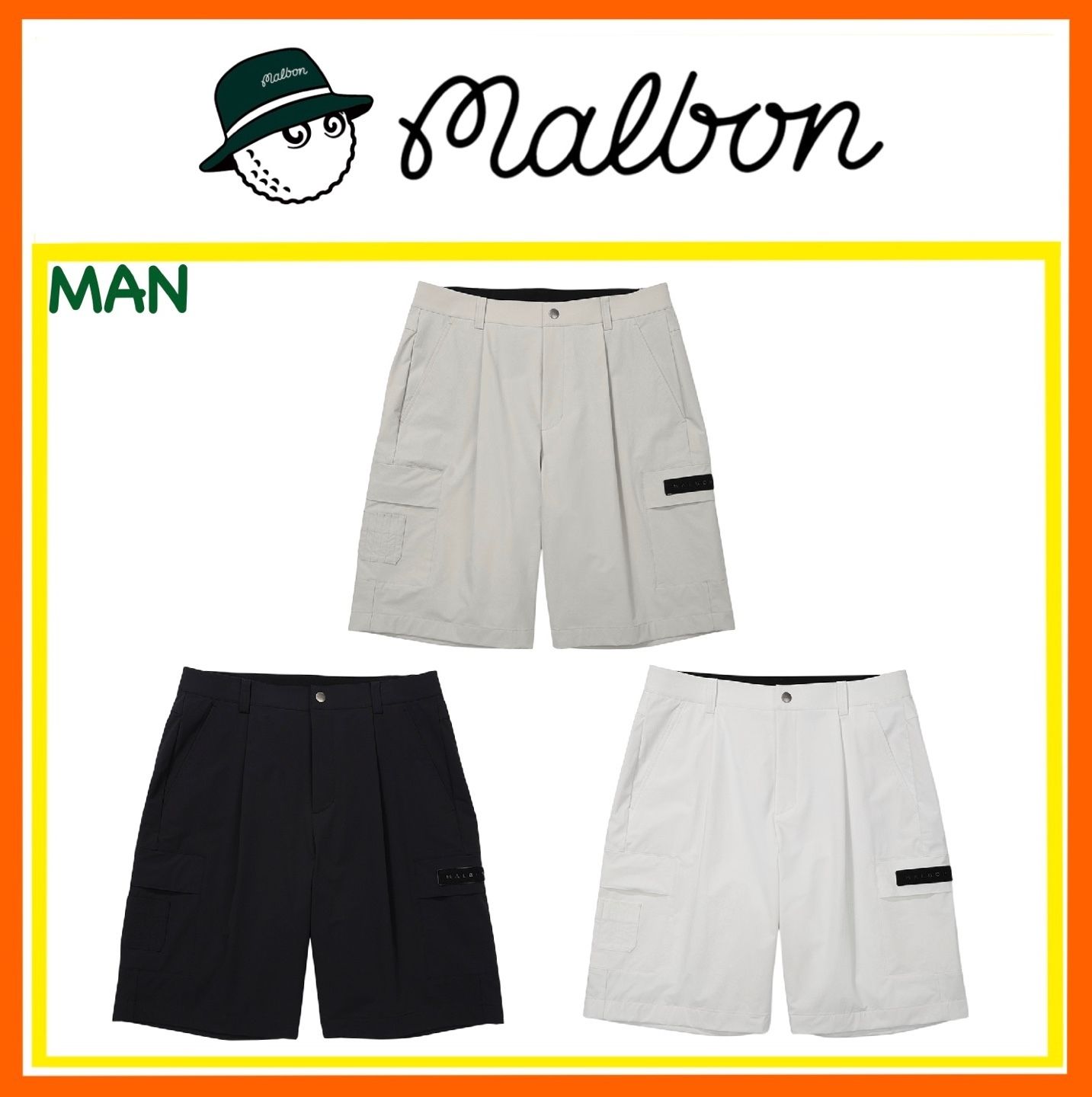 ☆韓国☆【MALBON】バカコポケット ショートパンツ (Malbon Golf