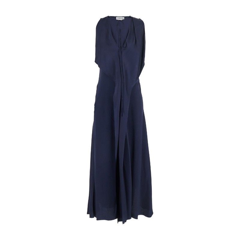 Victoria Beckham SLEEVELESS DRAPED V-NECK MIDI (Victoria