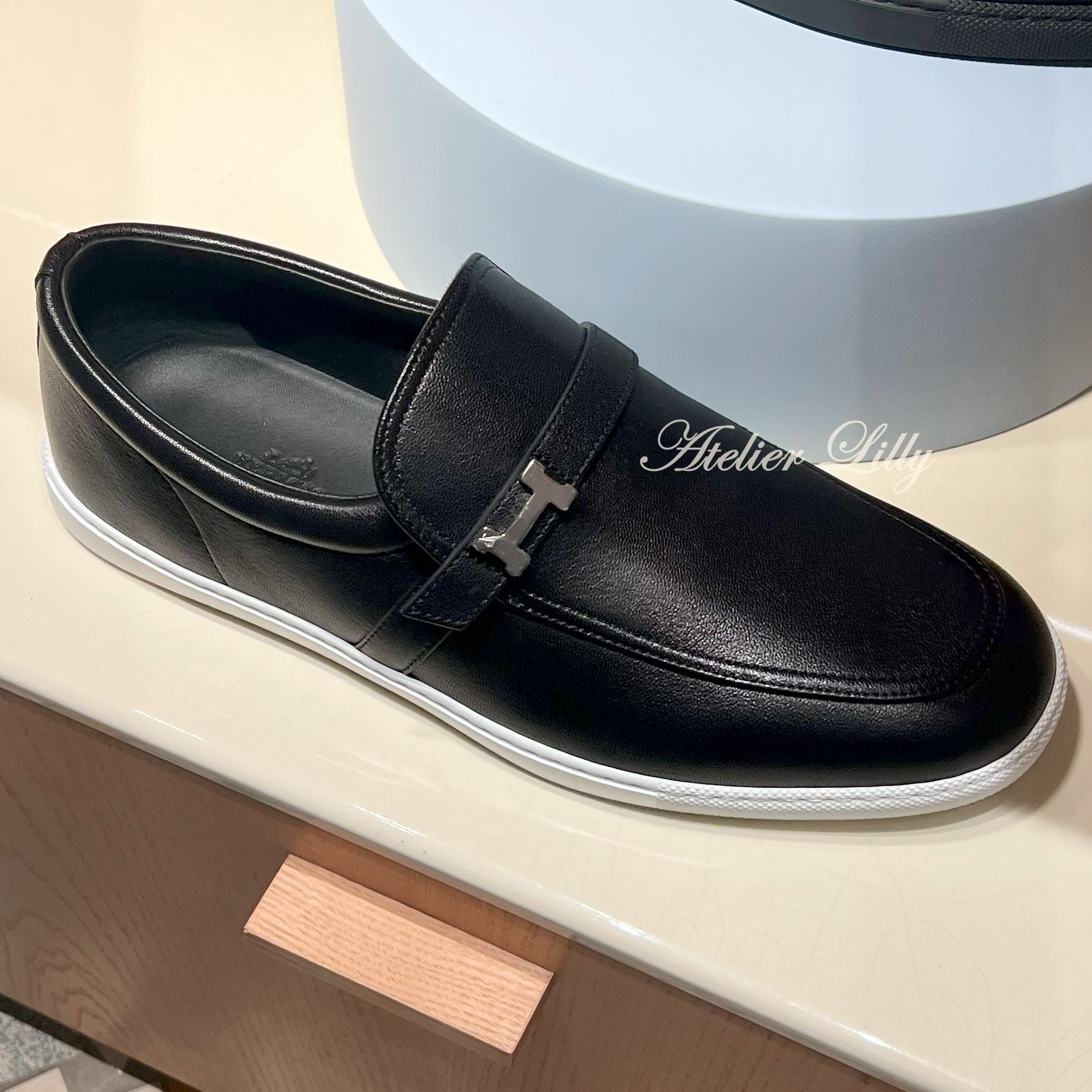 HERMES】シンプル☆クール Mocassins Like スニーカー メンズ