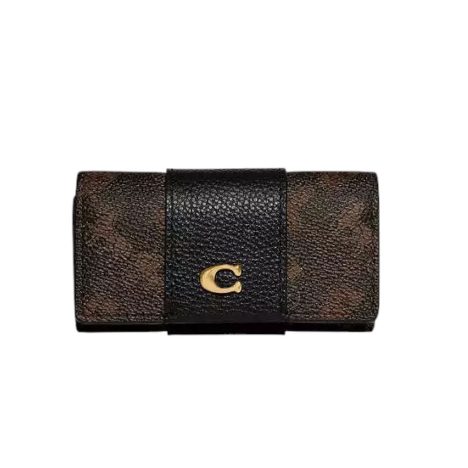 国内発送 COACH 6リング キーケース ホース キャリッジ ブラック 新品coach 6 リング キー ケース ホース アンド キャリッジ ブラック