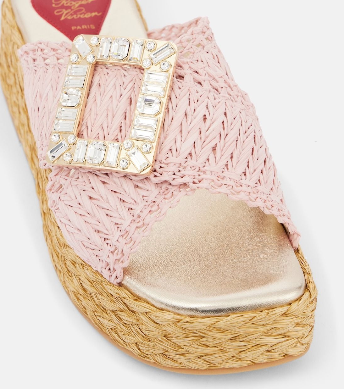 ★関税込★ Roger Vivier エスパ60 装飾エスパドリーユ スライド ☆関税込☆ Roger Vivier エスパ60 装飾エスパドリーユ スライド