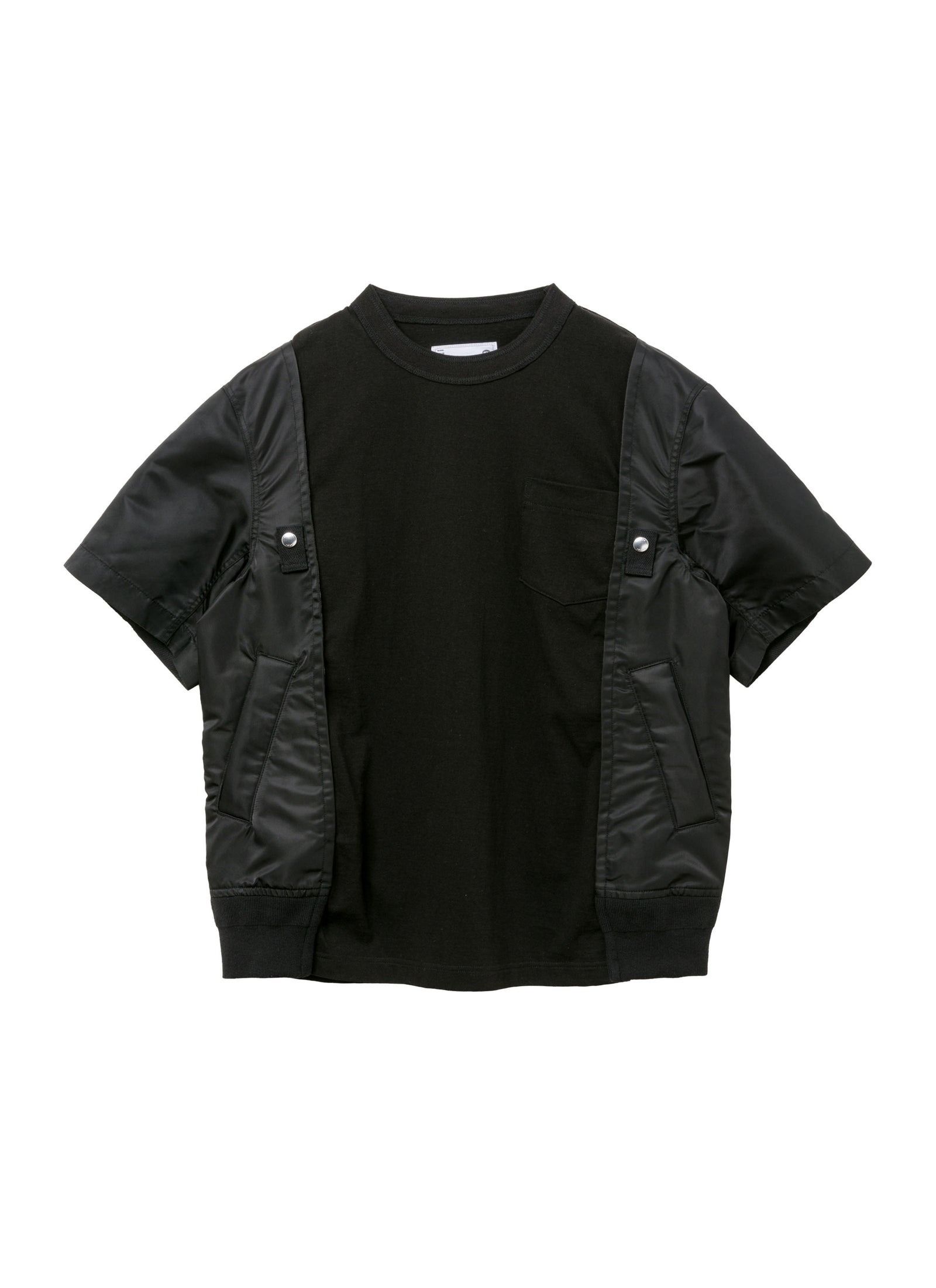 国内より1WEEK【sacai】Nylon Twill x Cotton Jersey T-Shirt