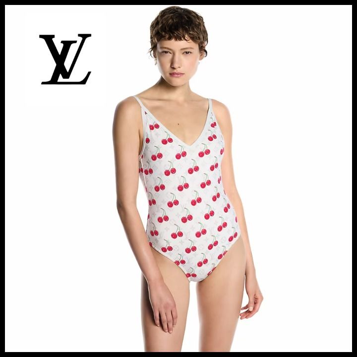 LOUIS VUITTON LV x TM チェリー スイムスーツ LV x TM Cherry Bikini Top - Women - Ready-to-Wear | LOUIS