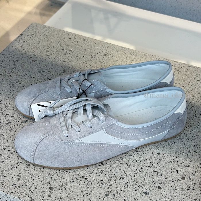国内発送☆ZARA☆フラットコンビネーションダービーシューズ
