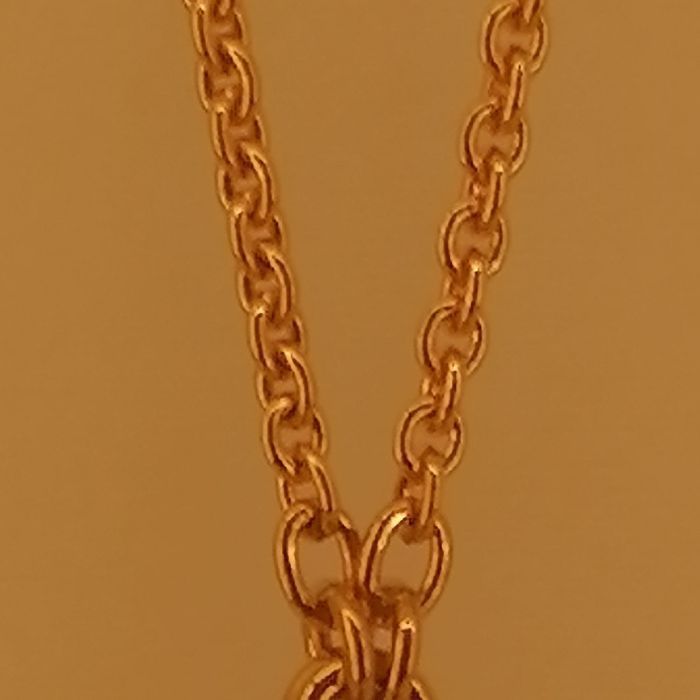 【HERMES】エルメス メダル ネックレス スモールモデル★上品 HERMES】エルメス メダル ネックレス スモールモデル☆上品