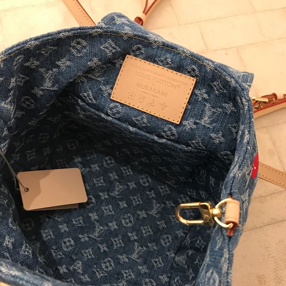 【村上隆コラボ限定★】LOUIS VUITTON ヴェニス バックパック Louis Vuitton】村上隆 限定コラボ Cherry ヴェニス デニム
