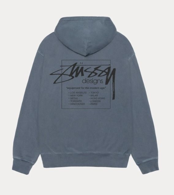 ☆STUSSY x Born x Raised☆コラボ☆LOGO ZIP フーディ☆追跡可