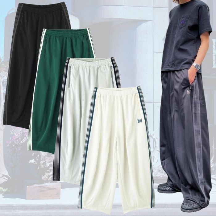 Needles　トラックパンツ　白ライン　L 楽天市場】Needles ニードルズ 23SS Zipped Track Pant サイド