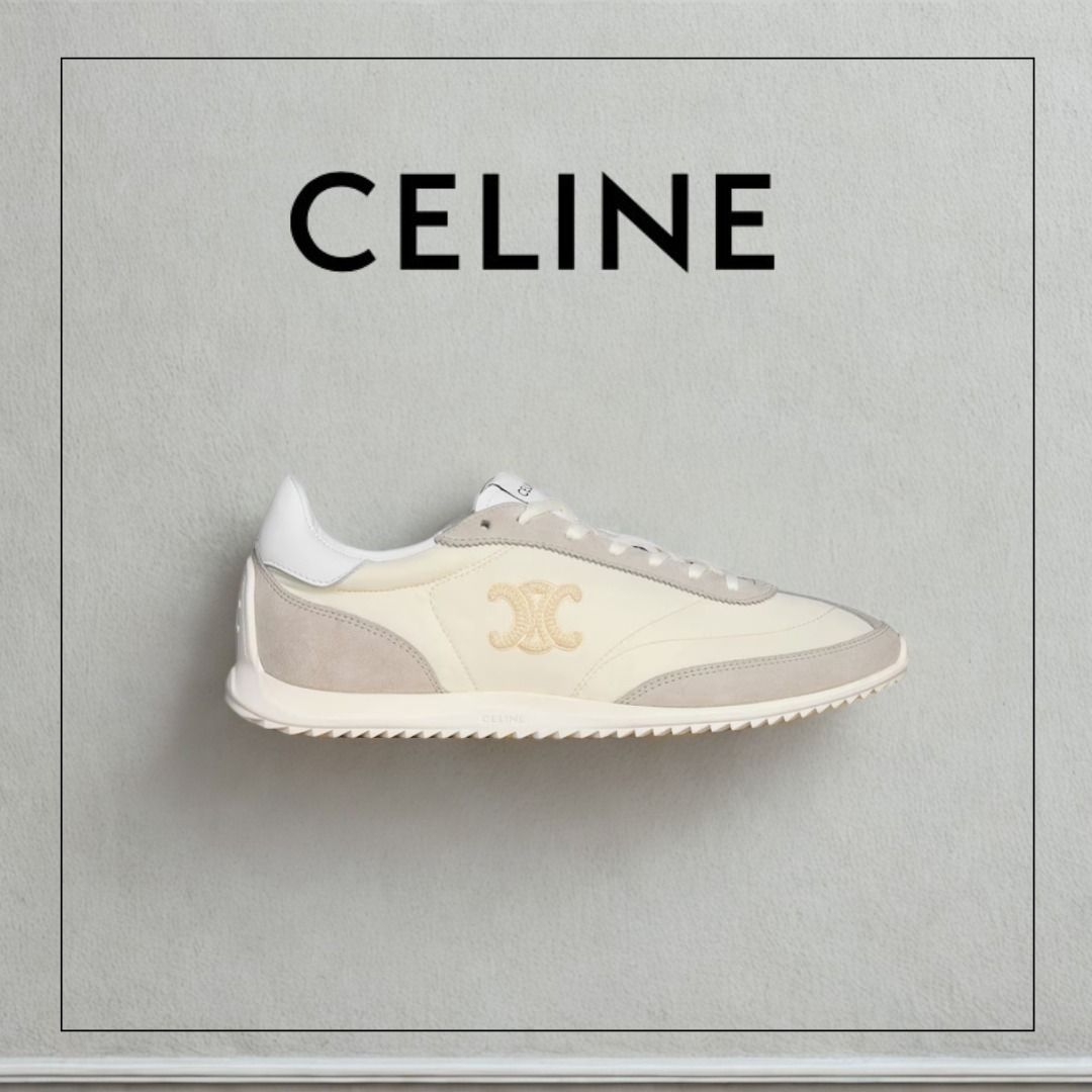 【大人気＊CELINE】レーサー ロートップスニーカー ２カラー CELINE レーサー ロートップスニーカー 直営店 新作 (CELINE