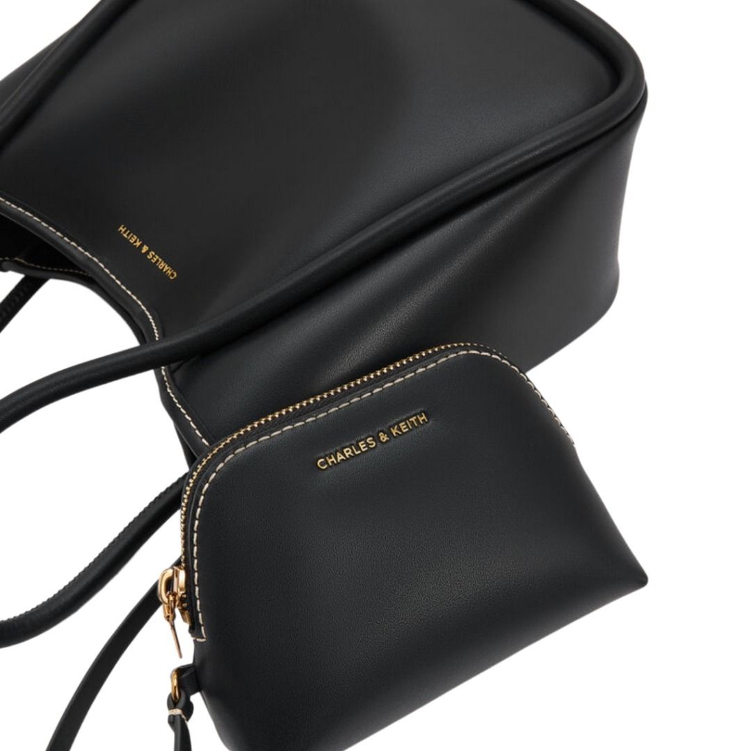 CHARLES & KEITH クラシックダブルハンドル トートバッグ 【再