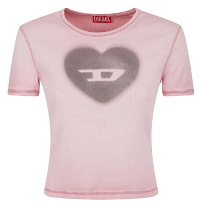 DIESEL】ディーゼルT-Ele クロップド ハート Tシャツ (DIESEL/T