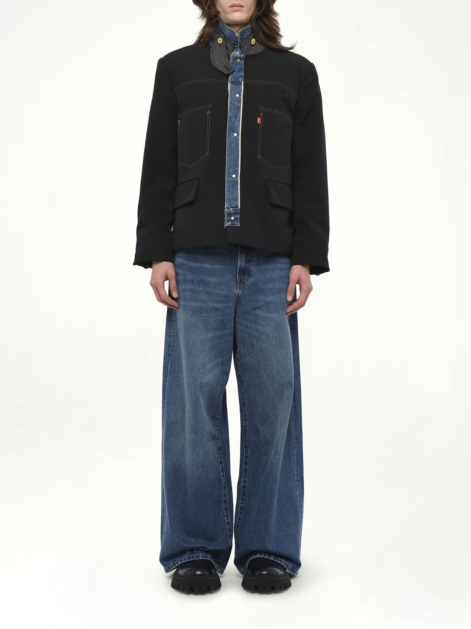 SACAI Levi's Denim x MatelasseTwill Reversible Blouson