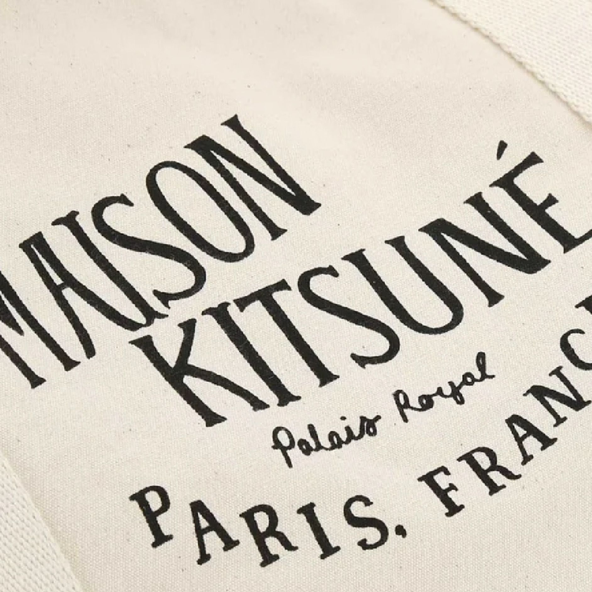 Maison Kitsune パレ ロワイヤル ショッピング バッグ/関税込 Maison Kitsune パレ ロワイヤル ショッピング バッグ/関税込